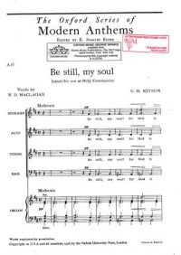 Be Still My Soul Kitson/maclagan Satb Sheet Music Songbook