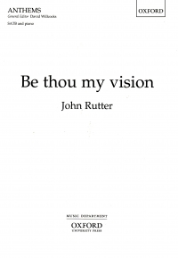 Be Thou My Vision Rutter  Satb Sheet Music Songbook