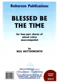 Blessed Be The Time Butterworth Satb Sheet Music Songbook