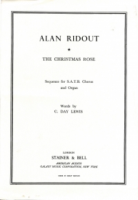 Christmas Rose Ridout/lewis Satb Sheet Music Songbook