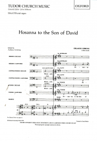 Hosanna To The Son Of David Gibbons Ssaattb Sheet Music Songbook