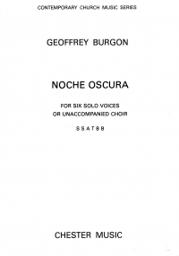 Noche Oscura Burgon Ssatbb Sheet Music Songbook