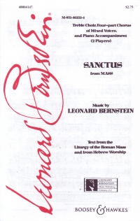 Sanctus Bernstein 4 Part Mixed Choir Sheet Music Songbook