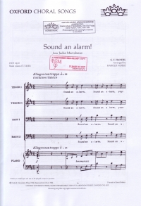 Sound An Alarm Handel Ttbb Sheet Music Songbook