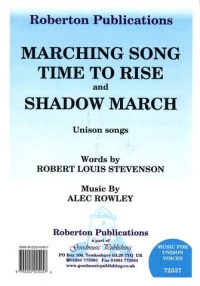 Shadow March/time To Rise/marching S Rowley Unison Sheet Music Songbook