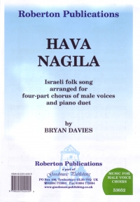 Hava Nagila Davies Ttbb Sheet Music Songbook