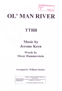 Ol Man River Kern Ttbb Sheet Music Songbook