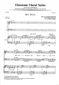 My Way Arr Mike Sammes Ttbb Sheet Music Songbook