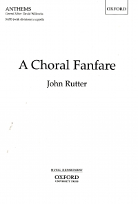 Choral Fanfare Rutter Satb Unacc Sheet Music Songbook