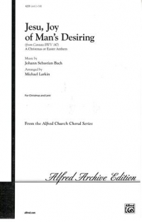 Jesu Joy Of Mans Desiring Bach/larkin Sab Sheet Music Songbook