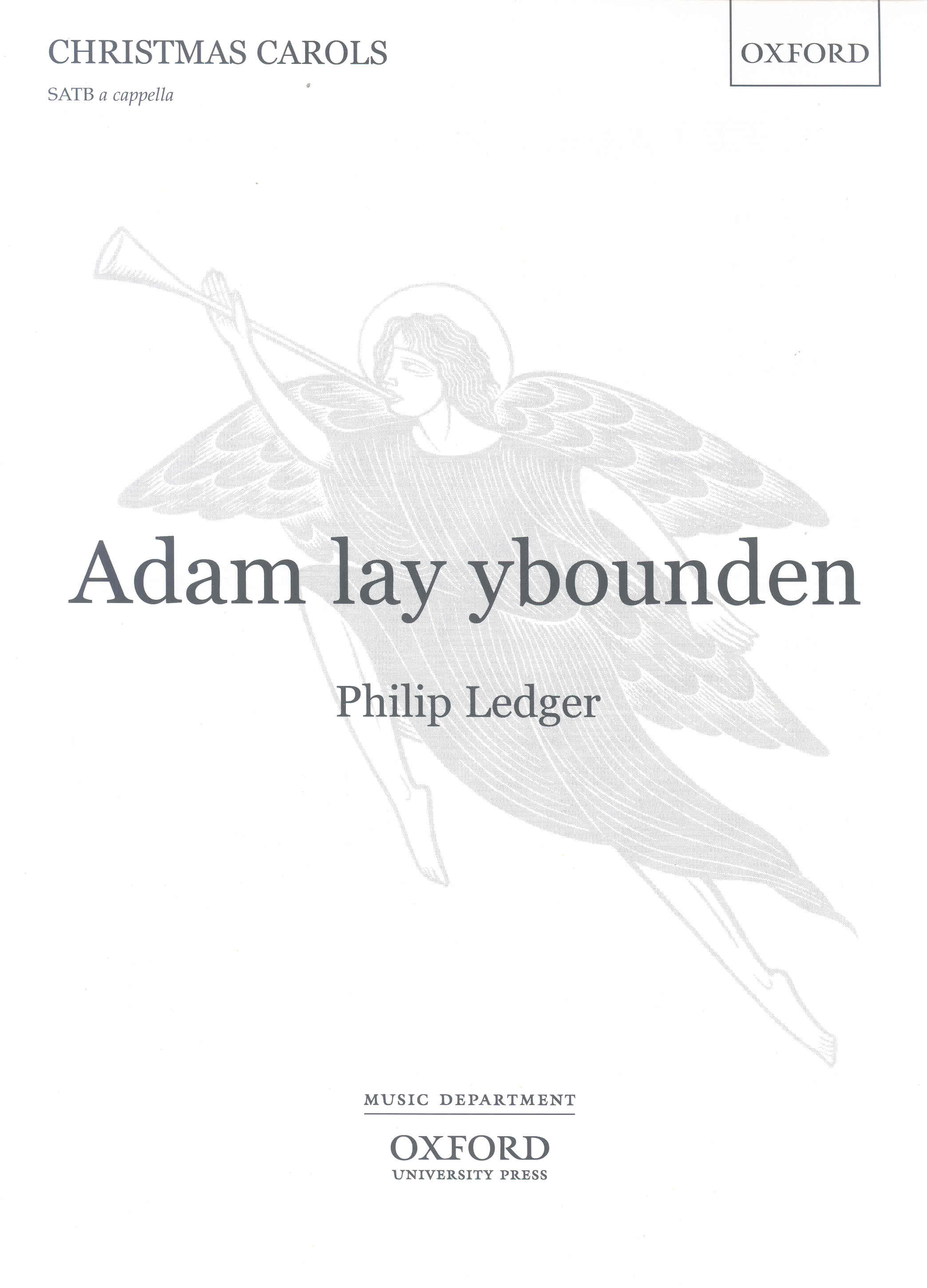 Adam Lay Ybounden Ledger Satb Sheet Music Songbook