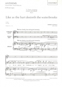 Like As The Hart Desireth The Water Howells Satb Sheet Music Songbook