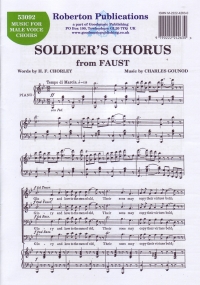 Soldiers Chorus Ttbb Gounod Sheet Music Songbook