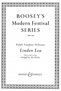 Linden Lea 2pt Treble Voices Vaughan Williams Sheet Music Songbook