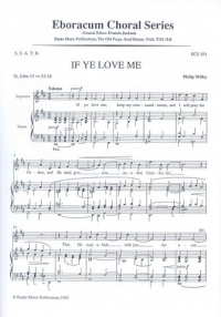 If Ye Love Me Wilby Ssatb Sheet Music Songbook