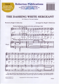 Dashing White Sergeant 2 Pt Sheet Music Songbook