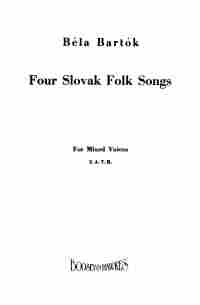 Bartok 4 Slovak Folksongs Satb Sheet Music Songbook