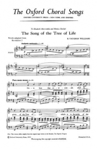 Song Of The Tree Of Life Vaughan Williams Uni/2pt Sheet Music Songbook