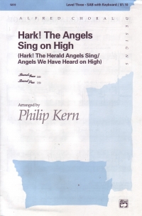 Hark The Angels Sing On High Kern Sab Sheet Music Songbook