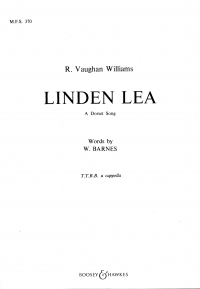 Linden Lea Vaughan Williams Ttbb Sheet Music Songbook