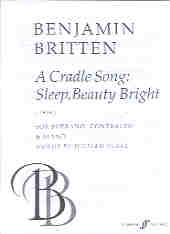 Cradle Song Sleep Beauty Bright Britten 2pt Sheet Music Songbook