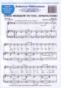 Good Morrow To You / Softly Fall The Shades Sheet Music Songbook