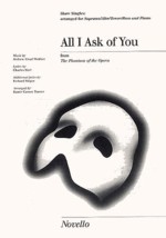 All I Ask Of You Satb (show Singles) Arr Turner Sheet Music Songbook