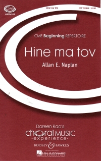 Hine Ma Tov Naplan/rao 2part Treble Sheet Music Songbook