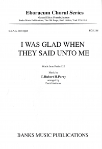 I Was Glad When They Said Unto Me Parry Ssaa Sheet Music Songbook