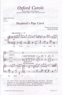 Shepherds Pipe Carol Rutter Ssaa Sheet Music Songbook