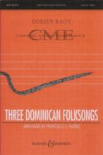 Three Domenican Folksongs Nunez Unison Sheet Music Songbook