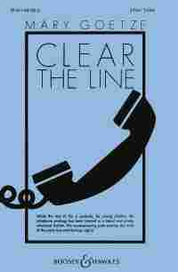 Clear The Line Goetze Sss Unaccompanied Sheet Music Songbook