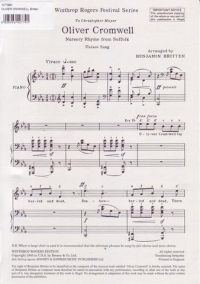 Oliver Cromwell Britten Sheet Music Songbook