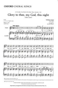 Glory To Thee My God This Night  Tallis Sheet Music Songbook