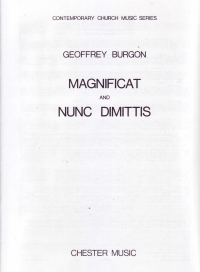 Magnificat & Nunc Dimittis Burgon Sa & Organ Sheet Music Songbook