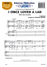 I Once Loved A Lad Neaum Ssaa Sheet Music Songbook