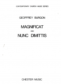 Burgon Magnificat & Nunk Dimittis (sop/alto/organ) Sheet Music Songbook