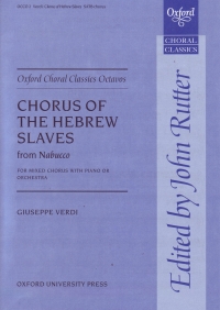 Chorus Of The Hebrew Slaves Satb Sheet Music Songbook