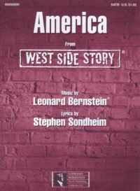 America From West Side Story Bernstein Satb Sheet Music Songbook