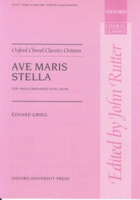 Ave Maris Stella Satb Grieg Sheet Music Songbook