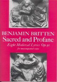 Sacred And Profane Britten Ssatb Sheet Music Songbook