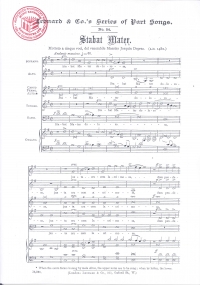 Stabat Mater Choral 5part Saatb Deprez Sheet Music Songbook