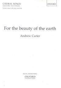 For The Beauty Of The Earth Carter Unison/fl/piano Sheet Music Songbook