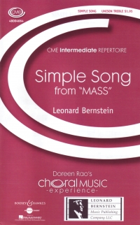 Simple Song Bernstein Unison Sheet Music Songbook