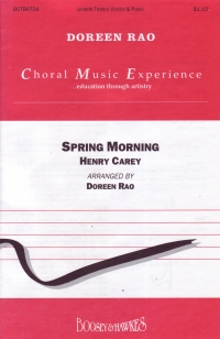 Spring Morning Carey Unison Sheet Music Songbook