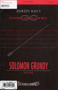 Solomon Grundy Page Ssaa Sheet Music Songbook