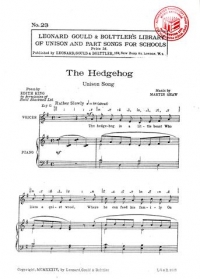 Hedgehog Unison Shaw/king Sheet Music Songbook