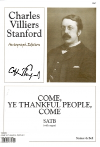 Come Ye Thankful People Come Stanford Satb Sheet Music Songbook