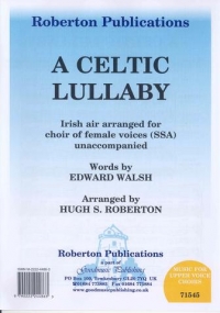 Celtic Lullaby Roberton Ssa Sheet Music Songbook