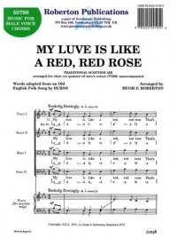 My Luve Is Like A Red Red Rose Roberton Ttbb Sheet Music Songbook